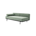 Modern Minimalist Green Lounge Sofa with Bolster Pillow